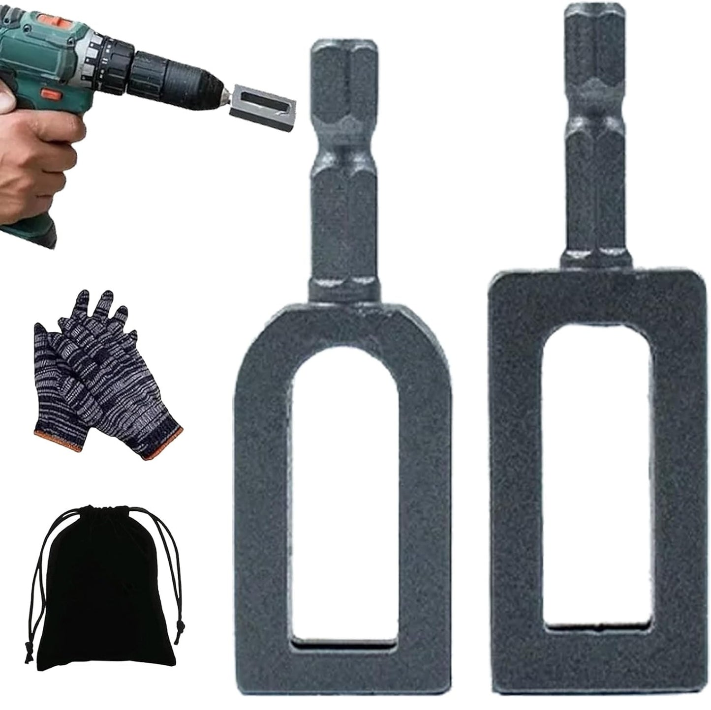 2 Pcs Wire Twister Tool for Drill, Wire Nut Twister