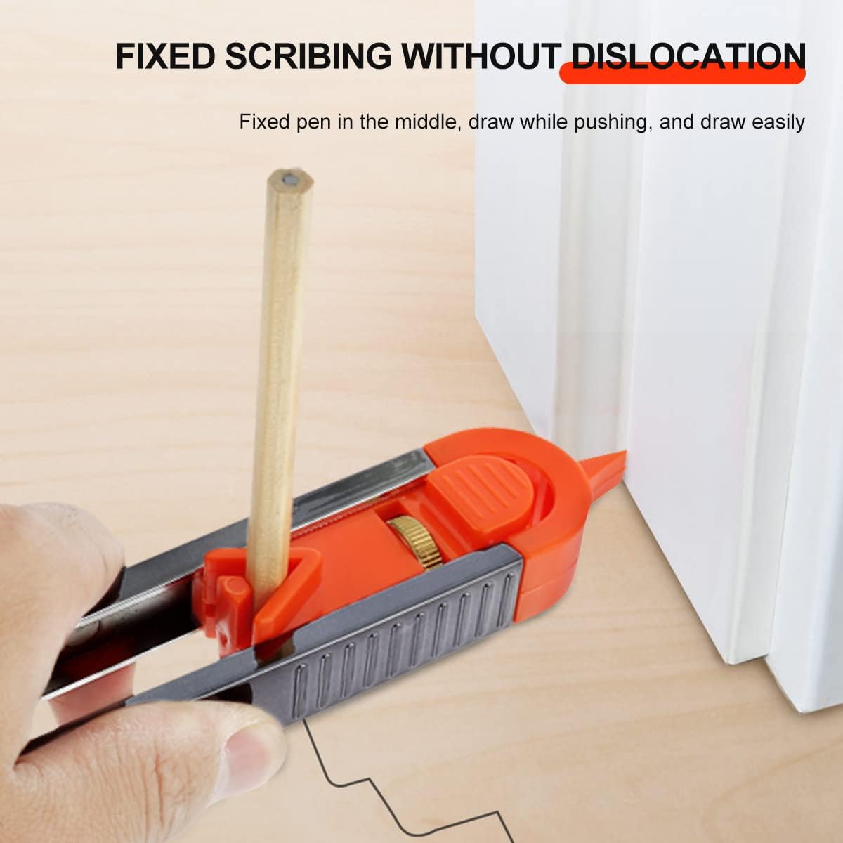 Precise Profile Gauge Tool with Lock and 2 Pencils