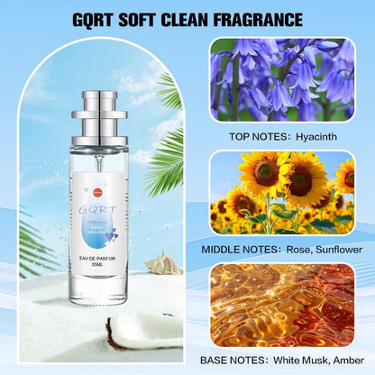 Eau De Parfum 35mL (1.0 fl oz), Soft Floral & Rice Milk Scent, Long-Lasting Powdery Fragrance