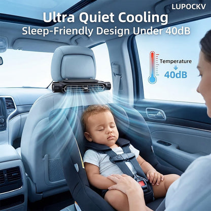 Car Seat Fans for Baby Rear Facing Backseat Cooling Device