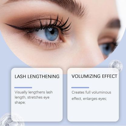 3pcs Waterproof Long Curling Steel Tube Eyelash Primer - Natural & Non-Smudged