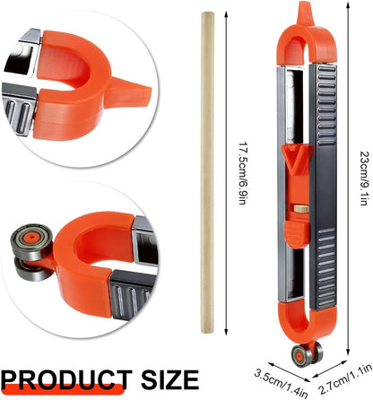 Precise Profile Gauge Tool with Lock and 2 Pencils