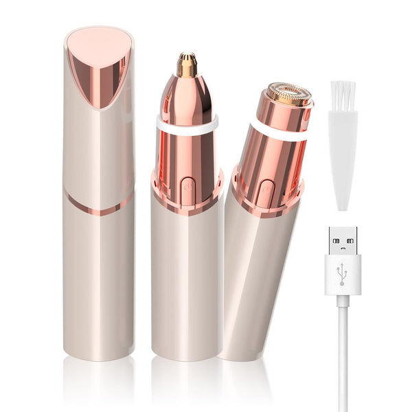 Facial Hair Remover and Eyebrow Trimmer - 2 in 1 Facial Hair Removal Epilators