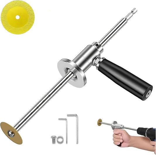 Versatile Inside Pipe Cutter for PVC Pipe with Diamond Grit Cutting Wheel & Handle