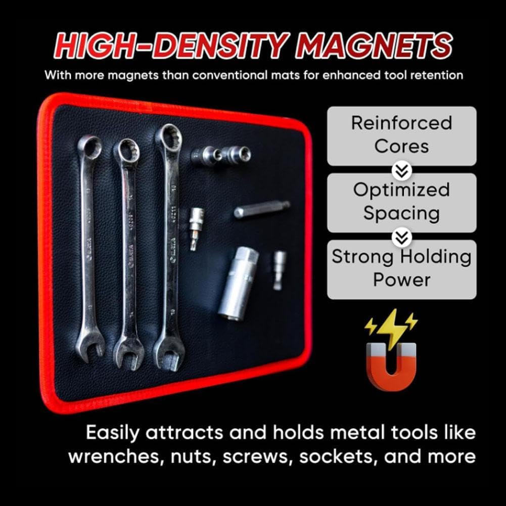 Flexible Strong Magnetic Non-Slip Tool Mat & Holder