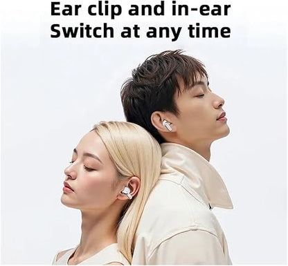 Couple Bluetooth Wireless AI Translation Earbuds in-Ear Ear-Clip Headphones Noise Reduction