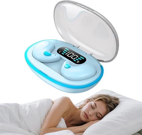 Wireless Sleeping Waterproof Noise Cancelling Flat Earphones