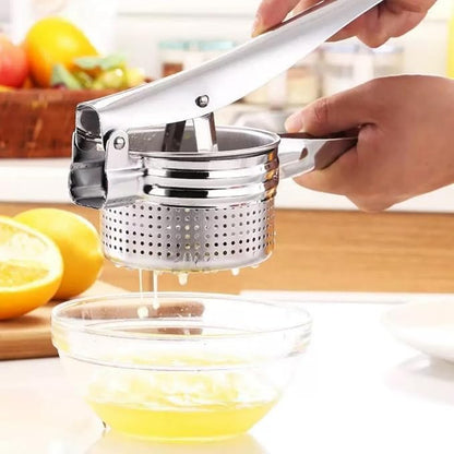 Multi Functional Stainless Steel Potato Ricer Masher for Pressing Gnocchi Spaghetti,Potatoes,Fruits,Vegetables