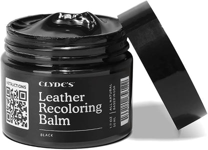 Color Restore & Scratch Repair Balm for Faded Leather Furniture, Car Seats, Sofa & Vinyl
