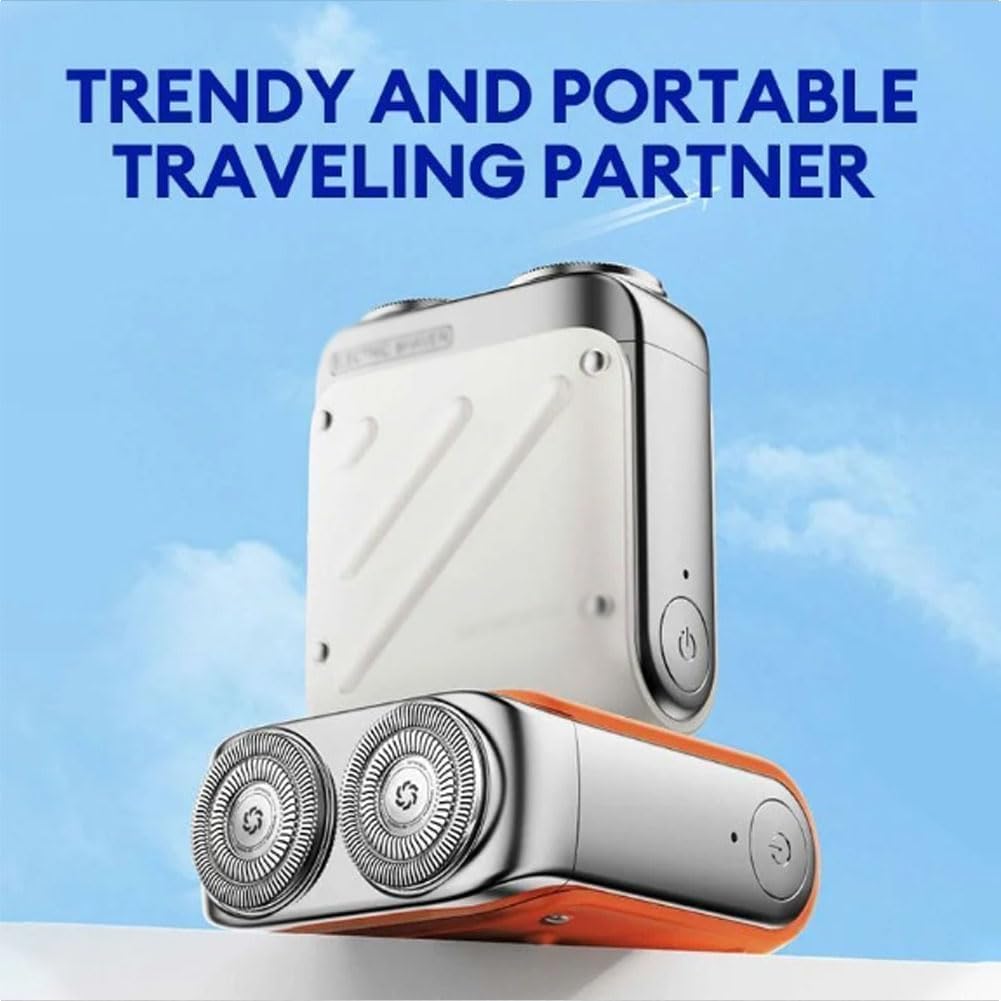 Shaver Traveler Mini and Portable Suitcase Design Double-Ring Magnetic