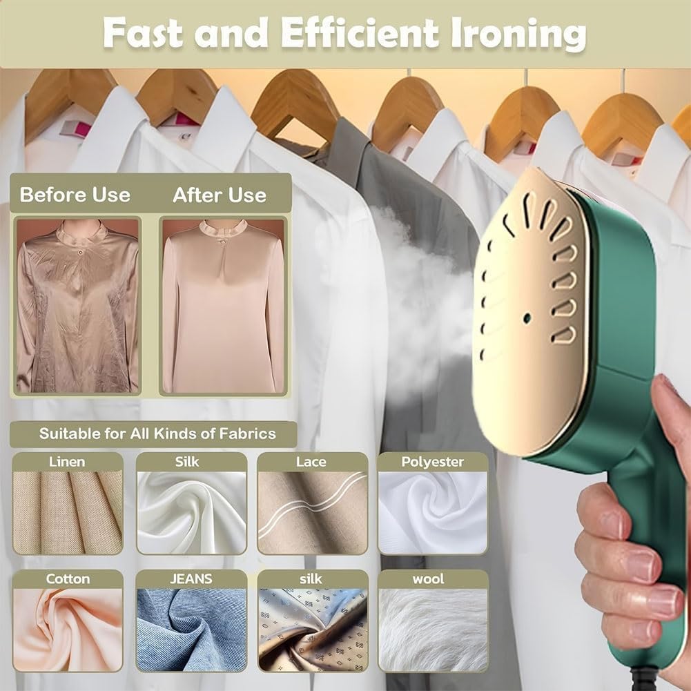 2-In-1 Portable Handheld Cordless Fast Heating Steam Iron