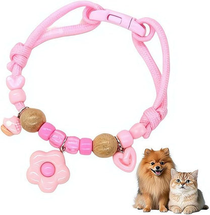 Camphor Wood Adjustable Pet Collar - Repels Mosquitoes, Fleas, And Lice.
