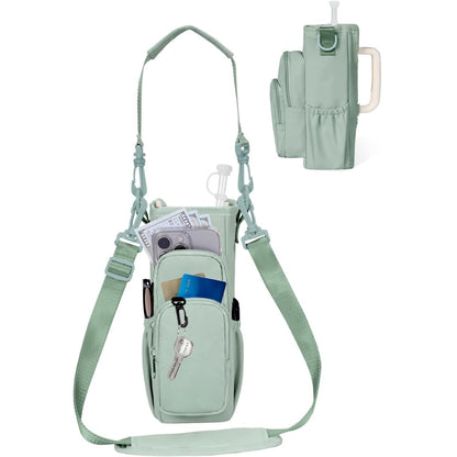 Water Bottle Carrier Bag with Handle Accessories Insulated Water Bottle Holder Pouch