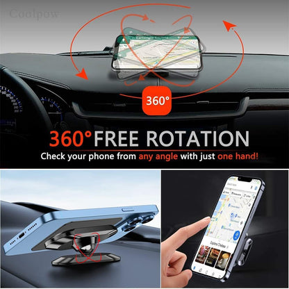 2-Pack Strong Magnetic Phone Holder for Car Dash