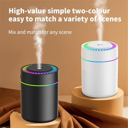 Portable Color-Changing LED Humidifier with 12-Piece Essential Oil Set