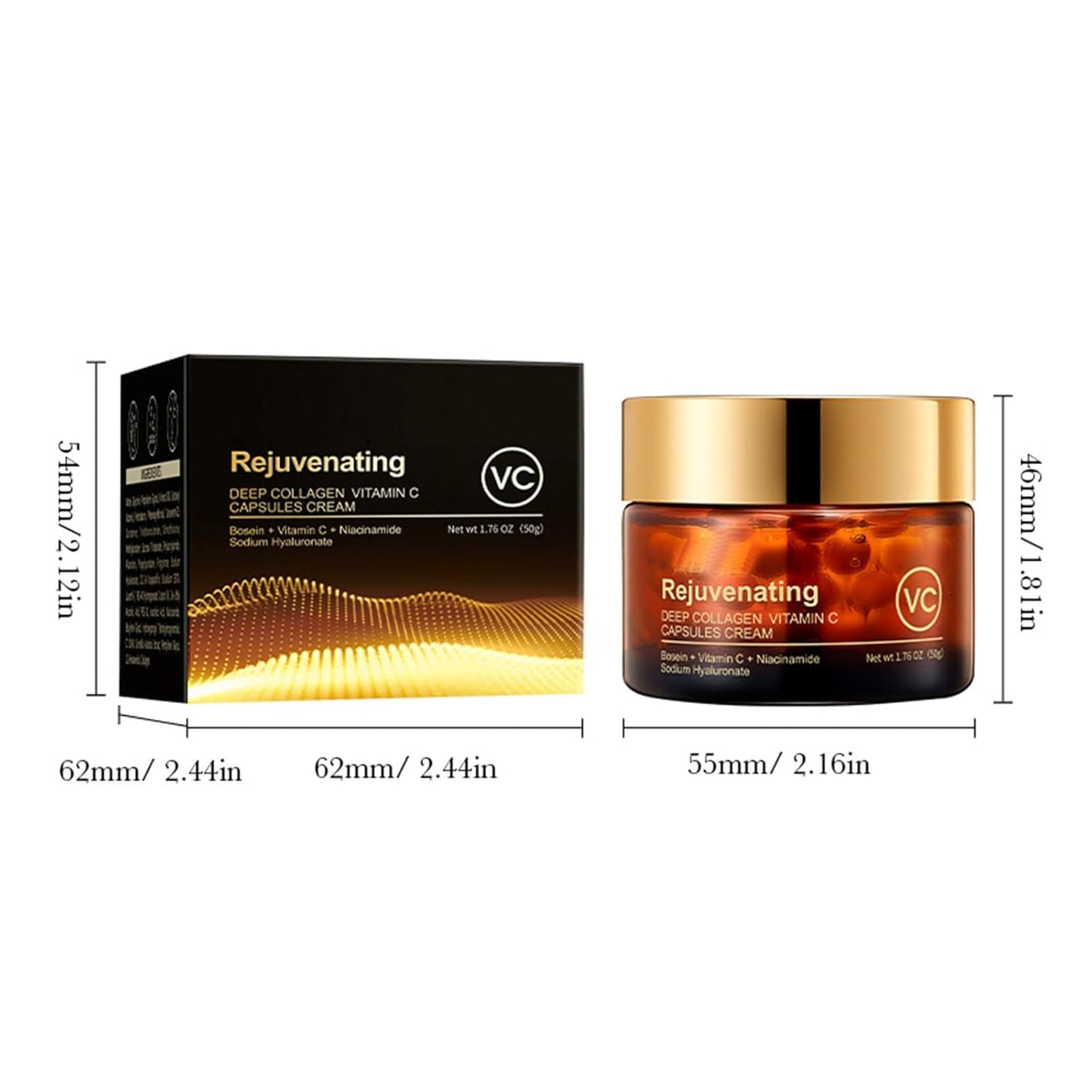 Collagen & Vitamin C Moisturizer, Collagen Cream for Face