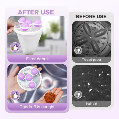3 Pack Reusable Floating Hair Filtering Scraps Mesh Remover
