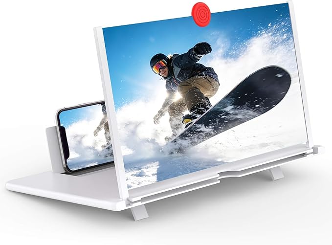 12" 3D HD Mobile Phone Magnifier Projector Screen Enlarger