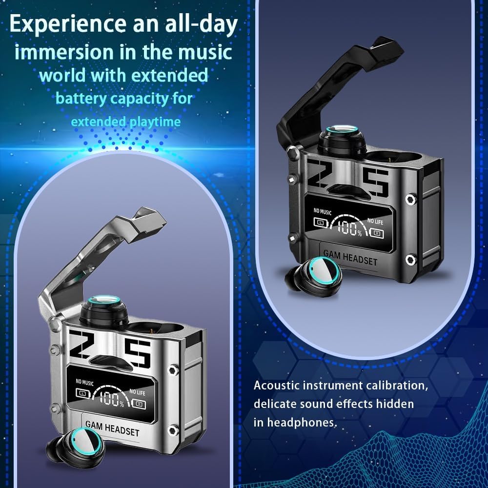 Wireless Sports Touch Bluetooth Earphones,IPX7 Waterproof,Long Battery Life, Dual Sided Stereo