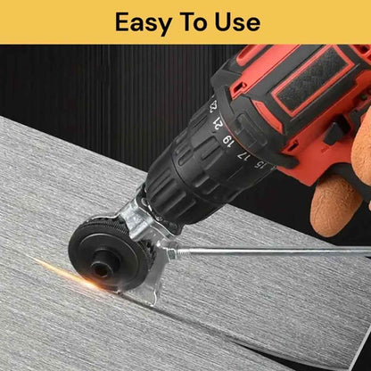Electric Drill Sheet Metal Cutter Attachment Set for Cutting Iron, White Sheet, Steel, Copper, Aluminum