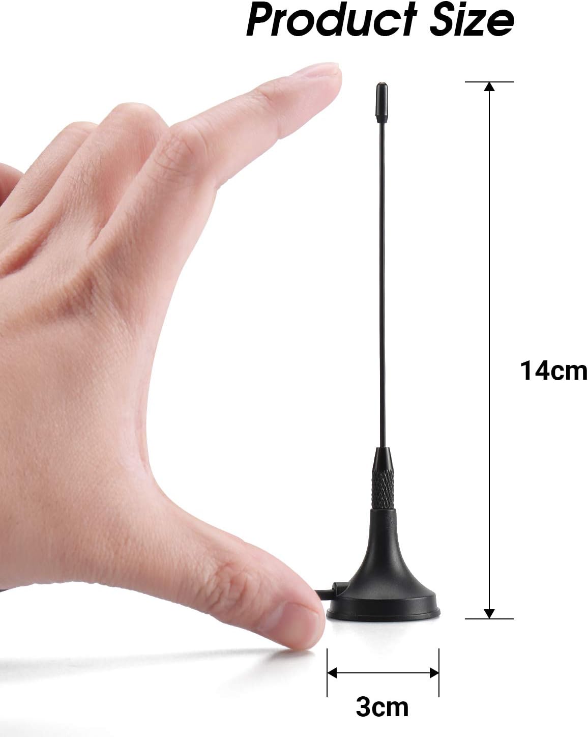 Portable Free Mini Digital TV Antenna with Magnetic Base