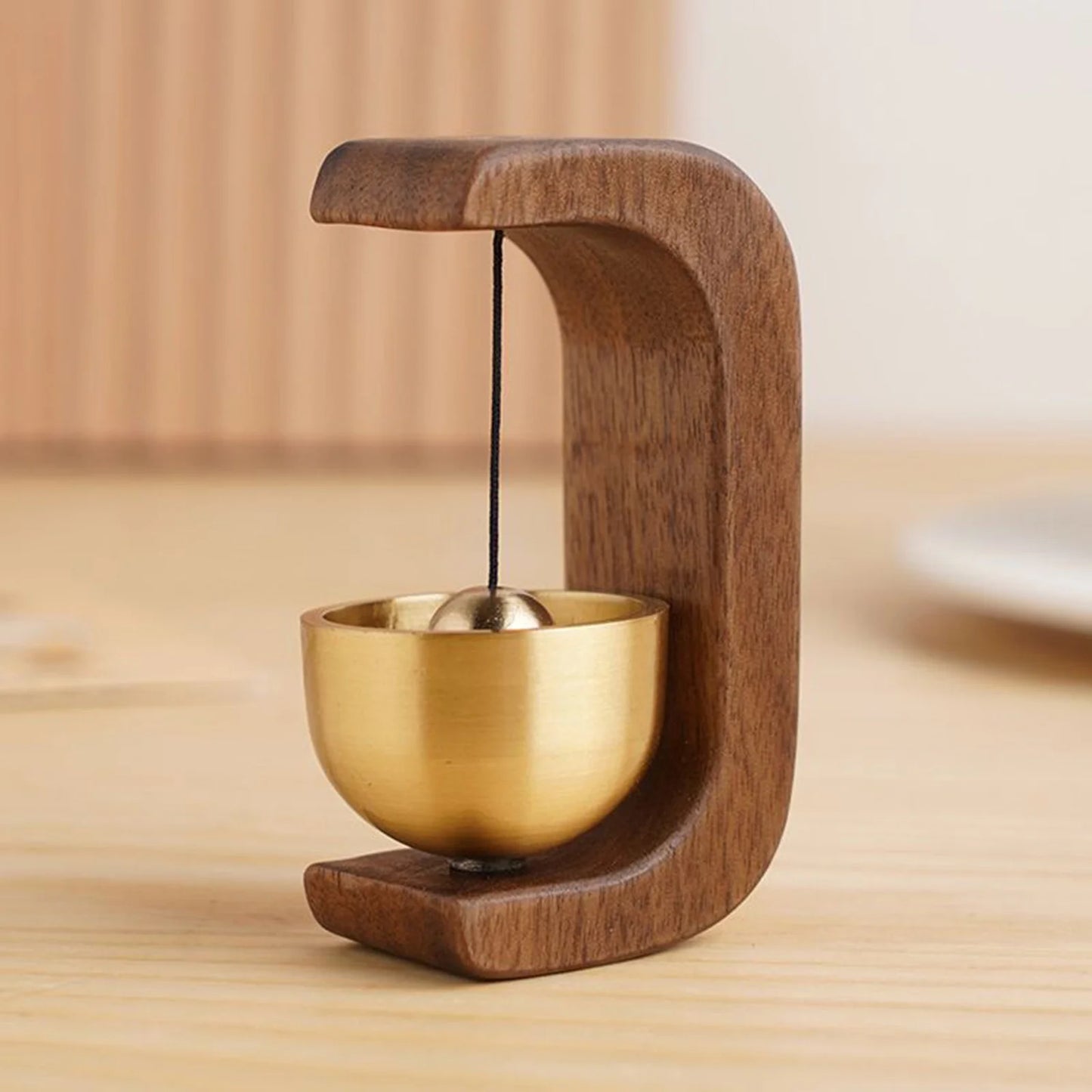 Wooden Doorbell Wind Chime Magnetic Shopkeepers Bell