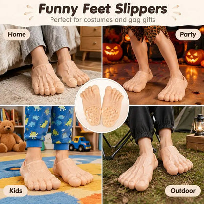 Realistic Fake Feet Prank Slippers