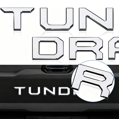 Toyota Tundra Tailgate Insert Letters 3D Raised Rear Emblems