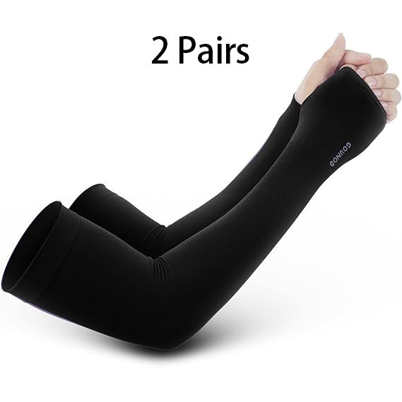 2 Pairs of Uv-protective Sun Protection Arm Sleeves