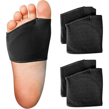 2 Pairs Unisex Metatarsal Pads Breathable Fabric & Gel with Thickened Design for Shock Absorption & Friction Reduction