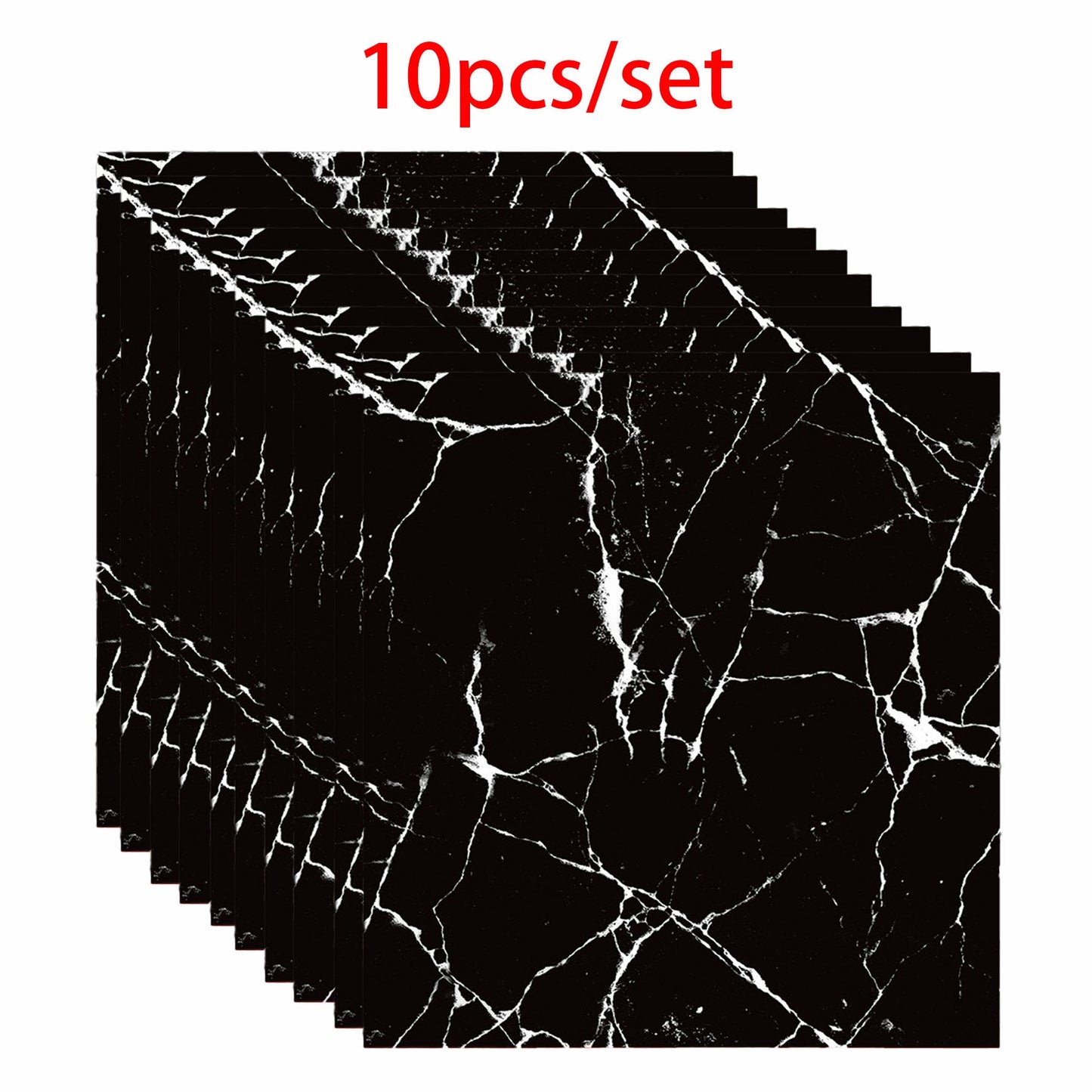 10 PCS Peel and Stick Backsplash Marble Look 12"X12" Self Adhesive Wall Tile