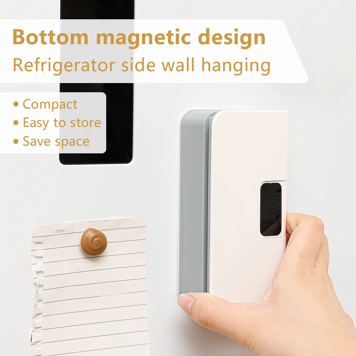 Magnetic Mini Bag Sealer – USB-C Rechargeable Snack Sealer with One-Touch Operation