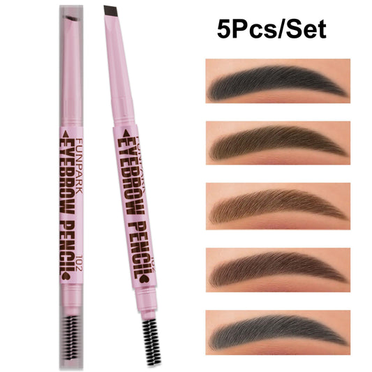 Dual-Ended Long-Lasting Eyebrow Pen with Eyebrow Powder & Brush