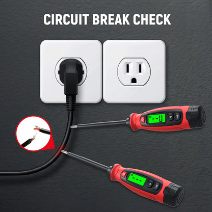 Voltage Tester with Screwdriver, NCV Function, AC 3V-500V With LCD Alert Display