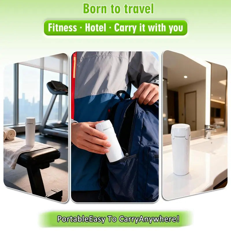 4-in-1 Travel Dispenser Bottle - Leak-Proof Refillable Silicone Squeeze Container with Lock