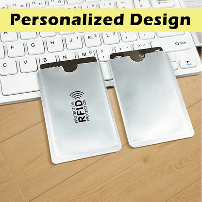 8-Pack RFID Blocking Card Sleeves – Protect Credit Cards & IDs from Electronic Theft