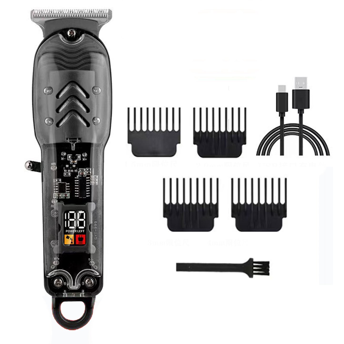 Professional Hair Clippers Kit for Hair Cutting & Grooming