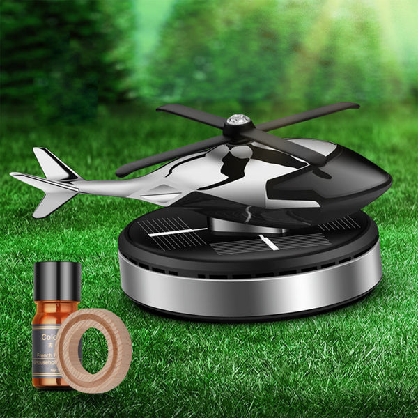 Helicopter Solar Energy Rotating Aromatherapy Aviation Al Alloy Diffuser