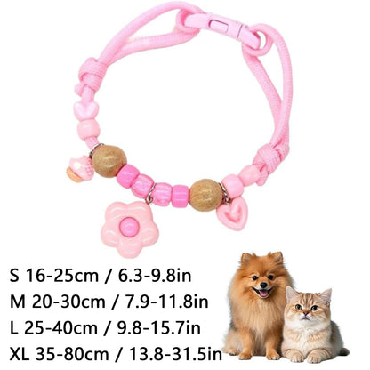 Camphor Wood Adjustable Pet Collar - Repels Mosquitoes, Fleas, And Lice.