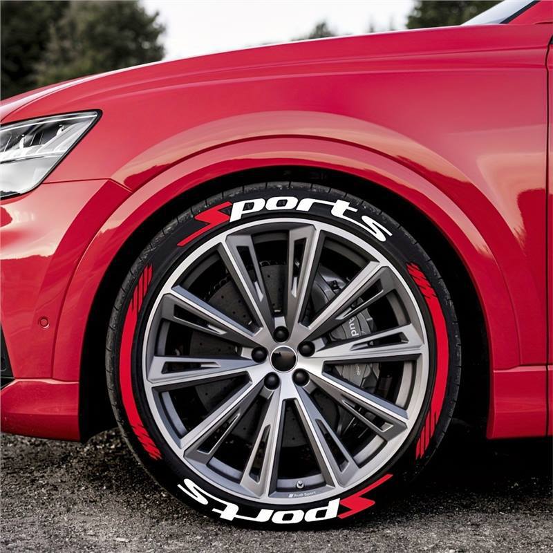 4 Pcs/Set Car Motorcycle Tire Decoration Stickers