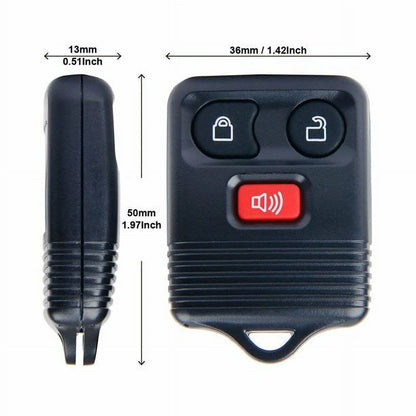 2 Pcs New Keyless Entry Remote Car Key Fob Clicker Transmitter Control For Ford
