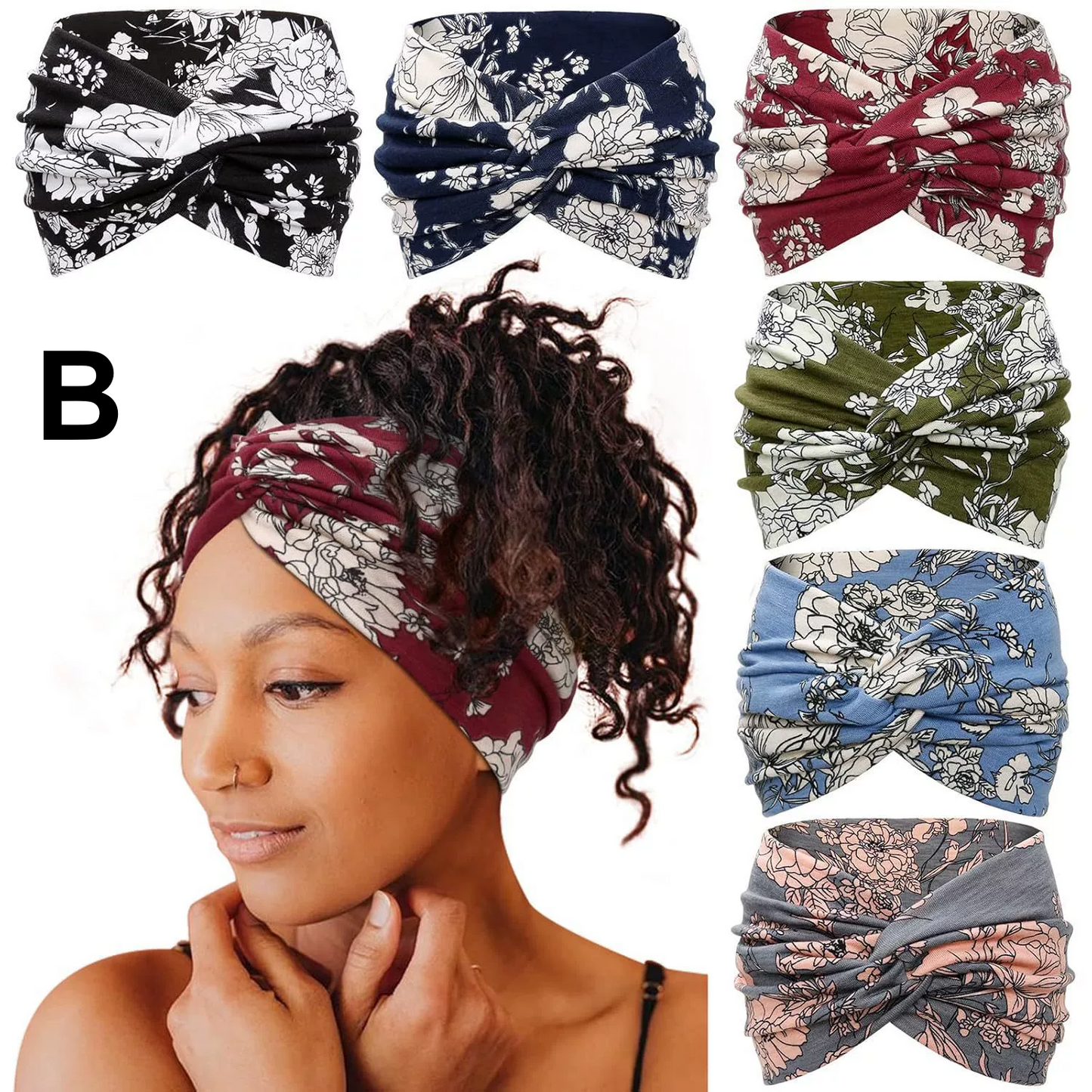 Bohemian Style Wide Headband Set for Women