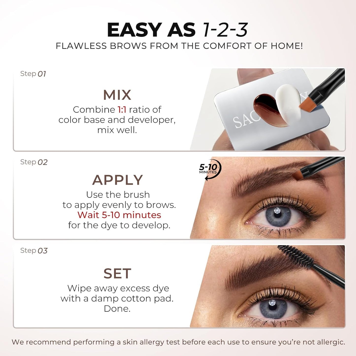 Long Last Waterproof Eyebrow Color Kit for Women