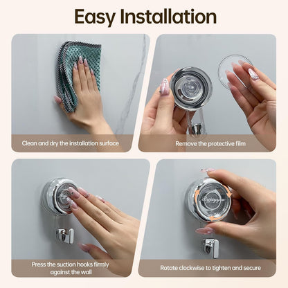 Heavy Duty Suction Cup Hooks for Window Shower Glass Door