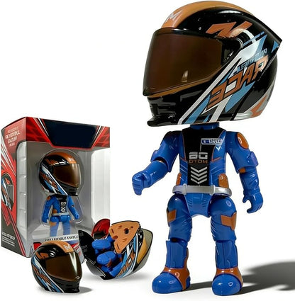 Mini Alloy Motorcycle Helmet Heroes Transforming Ornament