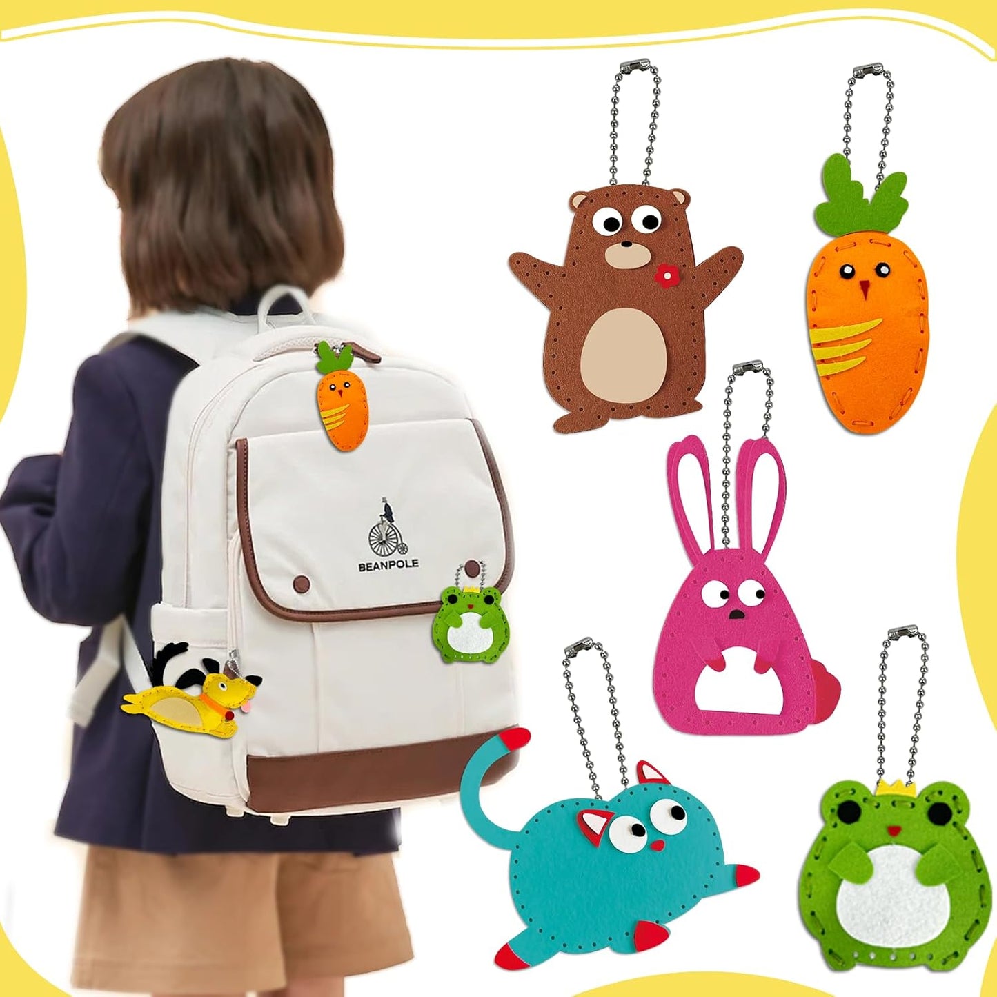 Cute Stuffed Animal Felt Sewing Kit for Kids