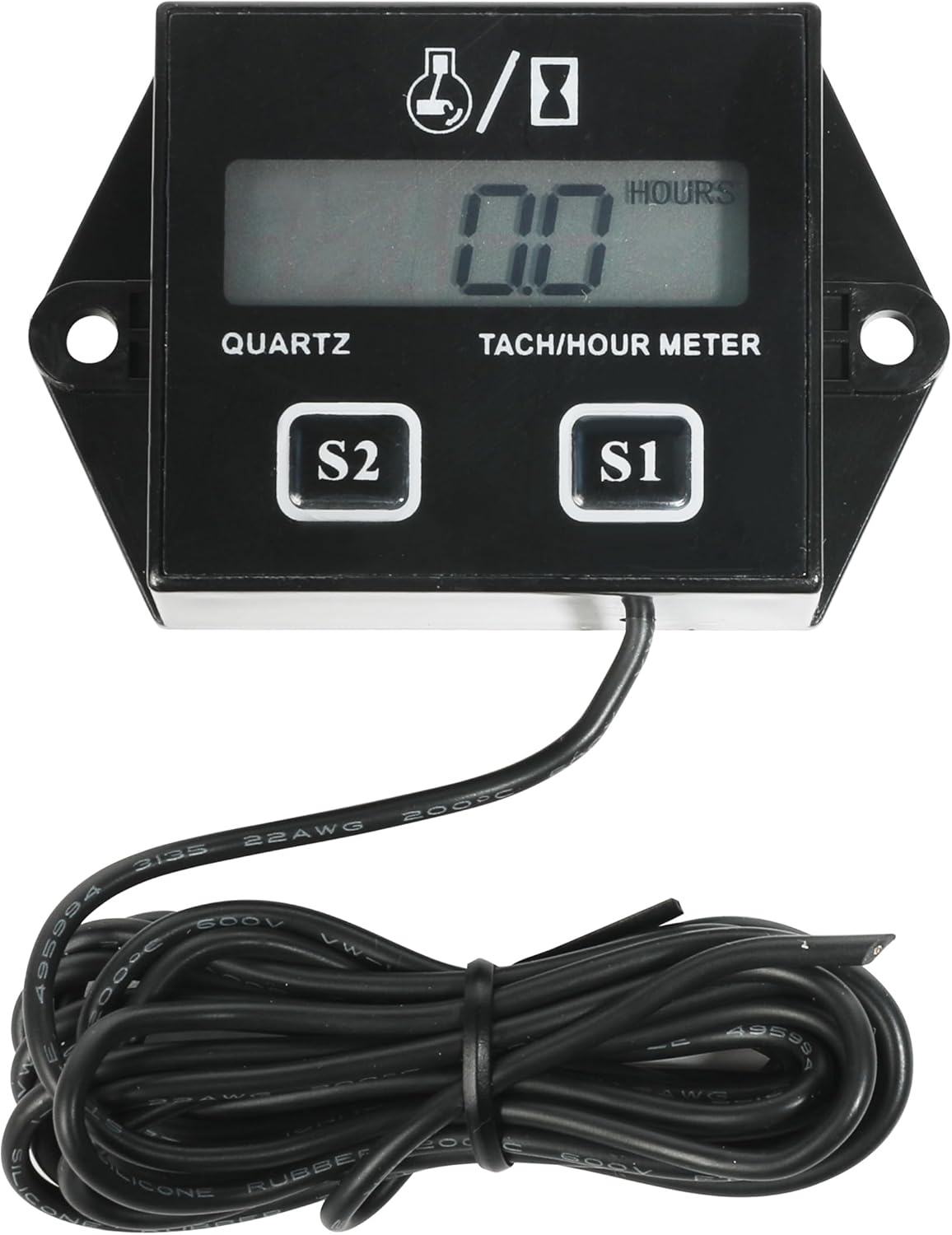 Digital Hour Meter & Tachometer Maintenance Reminder for Motorcycles, Gasoline-powered Lawnmowers, Tractors, Generators