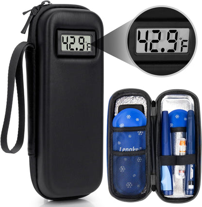 Insulin Cooler Travel Case TSA Approved with Temperature Display