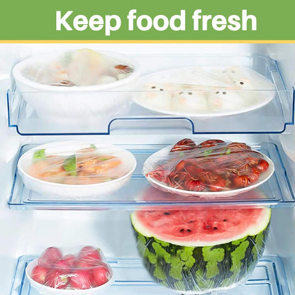 Extra Large Plastic Wrap for Food | Stretch Elastic Food Covers