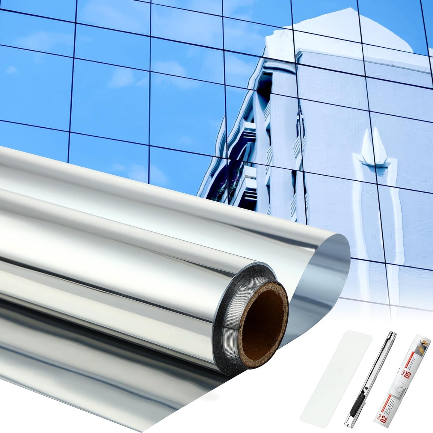 One Way Window Tint Privacy Reflective Anti UV Sun Blocking Thermal Insulated Film